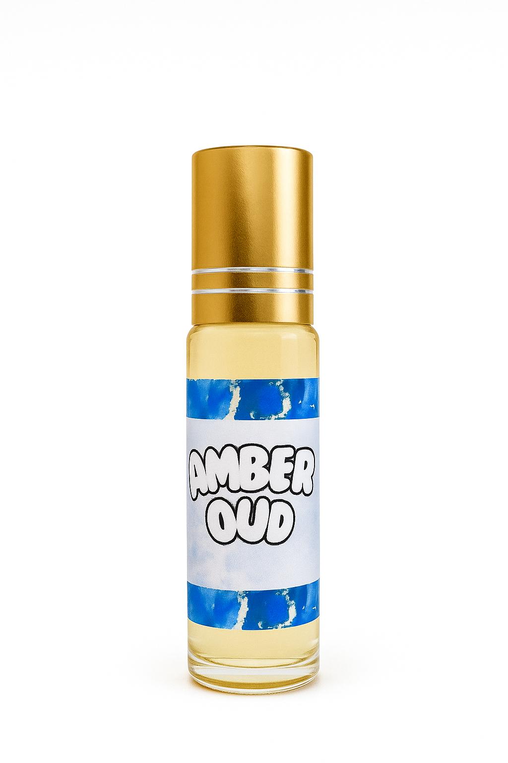 Musc Roll-On Amber Oud 10ml – Huile de Parfum Sans Alcool Orientale Mixte Longue Tenue